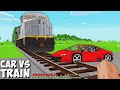 What if TRAIN vs SUPER CAR CRASH ACCIDENT in Minecraft ! CAR vs RAIL ! SECRET CAR GARAGE UPGRADE !