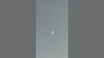 Beautiful Crescent Moon Close Up