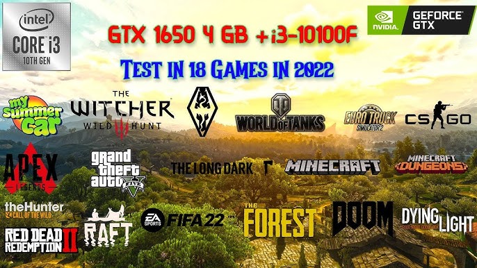 GTX 1650 : Test in 14 Games in 2022 ft i3 10100F - YouTube