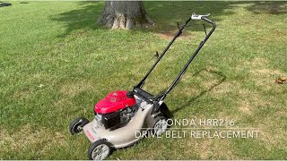 Honda HRR216 Self-Propelled Belt Replacement