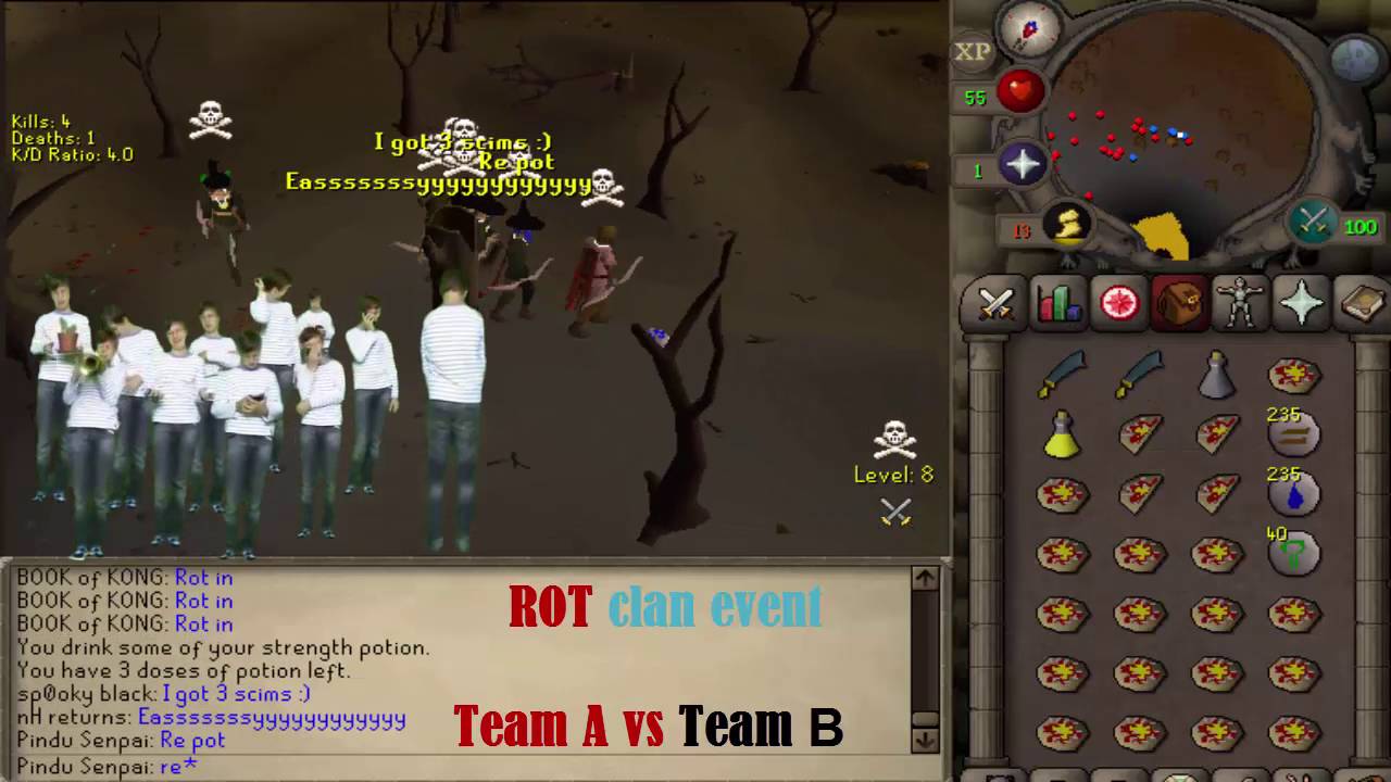 ROT Clan Event Team A vs Team B (runescape oldschool) - YouTube