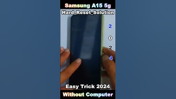 Forgot Screen Lock? Samsung A15 5g Hard Reset ✅ Delete,Pin /Pattern /Password Lock Without Pc 2024 ✅