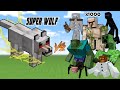 1 Super Wolf VS x1000 Mutant Monsters in Minecraft