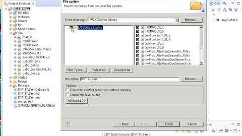 SW4STM32 import from filesystem copy to   1