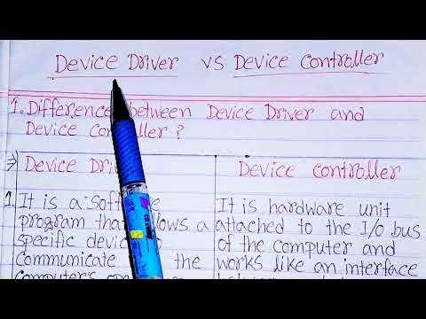 Difference between device driver and device controler|device driver vs ...
