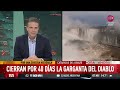 Cerraron por 40 días la Garganta del Diablo