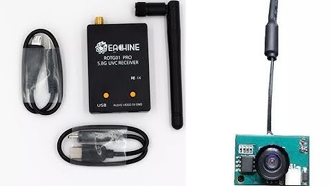 5.8G FPV Camera Recording on a Windows 10 Laptop