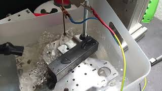 Removing a broken tap on a DIY sinker EDM machine - No full cut