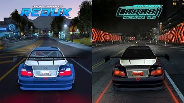 NFS Carbon REDUX 2025 vs NFS Carbon REWORK 3.0 BMW M3 GTR Engine Sound Comparison