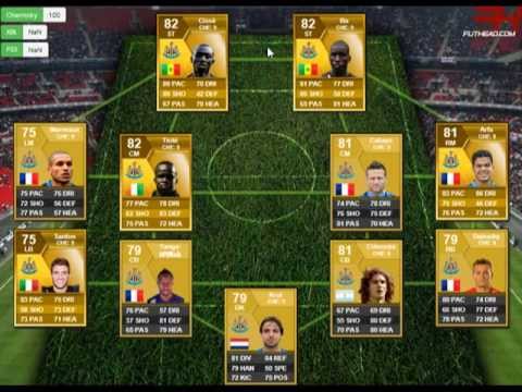 Fifa 13-Newcastle United Squad Builder - YouTube