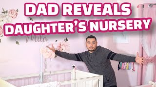 DAD DOES DAUGHTER'S  NURSERY REVEAL! | The Glamour Family