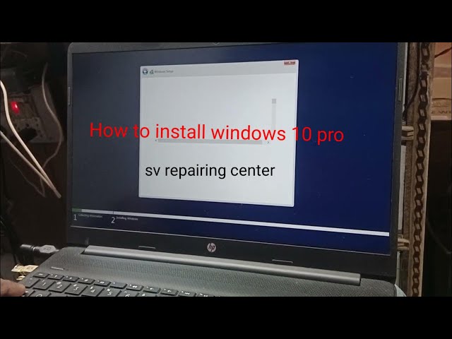 How to install window 10 pro #windowskaiseinstallkare//sv repairing center class=