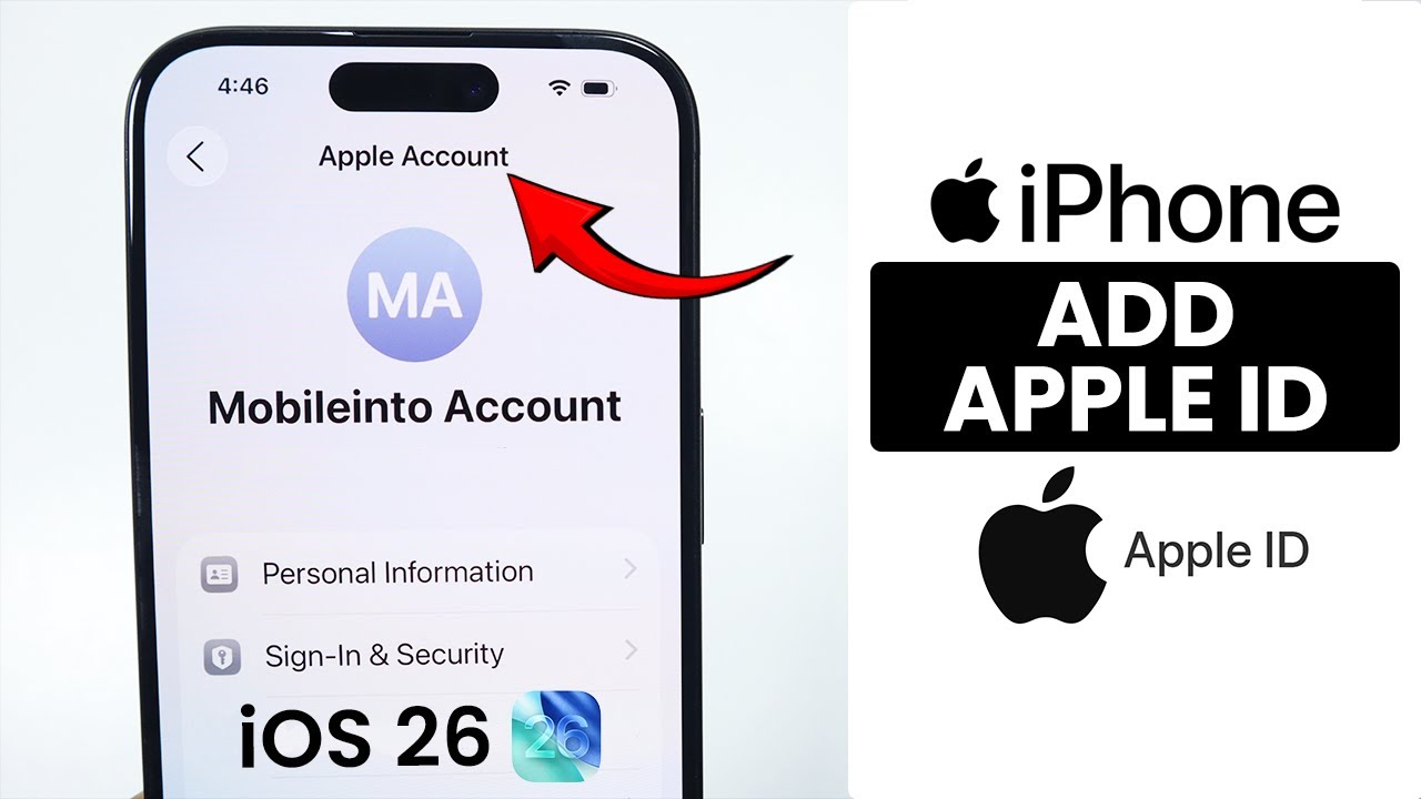 [iOS 26] How to Add Apple Account on Any iPhone - Sign In Apple ID ...