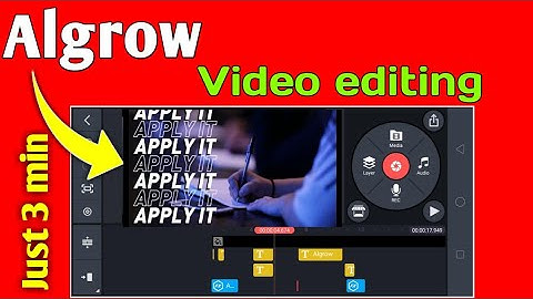 @Algrow video editing | Algrow video editing tutorial | how to edit video for youTube Algrow