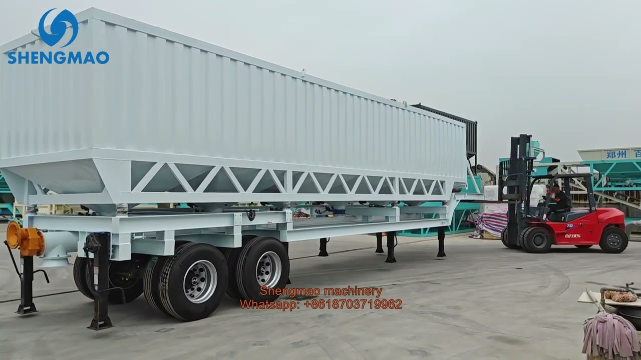 Mobile cement silo from Shengmao machinery