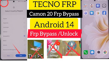Tecno Camon 20 (Ck6n) Android 14 Frp Bypass / Frp Unlock / Without Pc