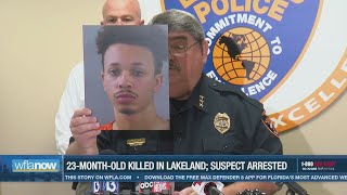 Lakeland man charged with murdering 23-month-old, police say