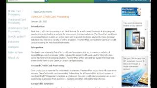 OpenCart Payment Options