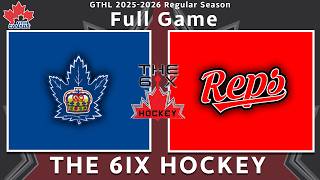 GTHL U16 AAA FULL GAME - Toronto Marlboros vs Reps Hockey Club | 6ix Hockey Archive