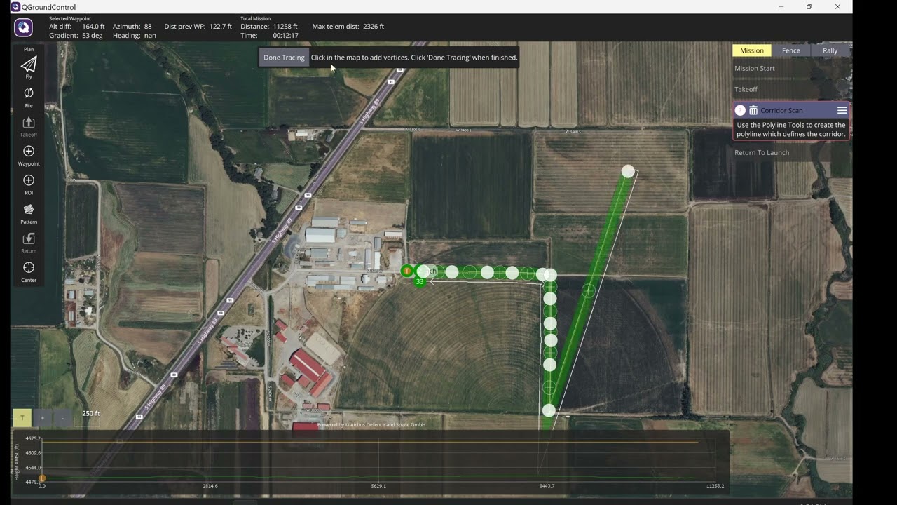 QGroundControl - Ardupilot Corridor Scan