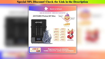 Flash Sale PRE ANYCUBIC Photon Mono M7 Max AE LCD 3D Printer 14.7L Ultra-Large Print Volume LCD Res