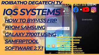 HOW TO BYPASS FRP FROM SAMSUNG GALAXY J700t USING SAMFRPTOOL SOFTWARE 2.7.1 screenshot 2
