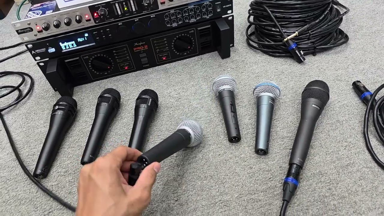 Thẩm Âm Míc Shure Mỹ Với E MC Nhé _ Shure SM 58 _SM58S _ Beta 58A _ NXN8 S _ KSM8 _ KSM 9 🥰