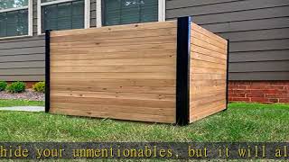 Enclo Privacy Screens Ec18008 Richmond Wood Outdoor Privacy Fence Screen No-Dig Kit 38 W X 42 H,
