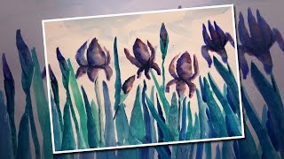 Flowers Irises painting watercolor / Blumen Iris Malerei Aquarell / Рисуем цветы Ирисы акварелью Flowers Irises painting watercolor / Blumen Iris Malerei Aquarell / Рисуем цветы Ирисы акварелью