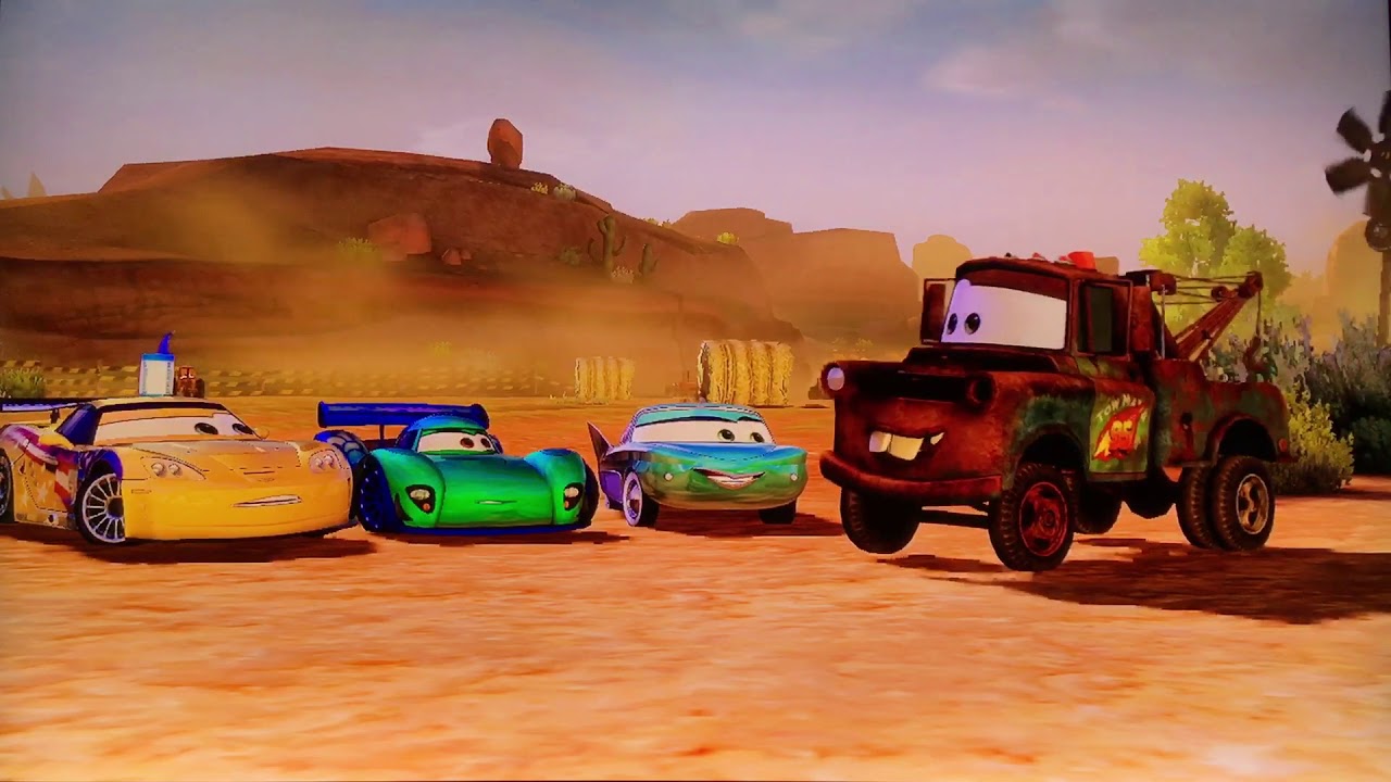 Cars 2 The Video Game | Guido,Ramone,Flo and Sheriff-Mission: Lightning the Mood |