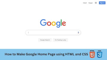 How To Design Google Search Page Website Using HTML & CSS | Google Search Bar with CSS | Web Design