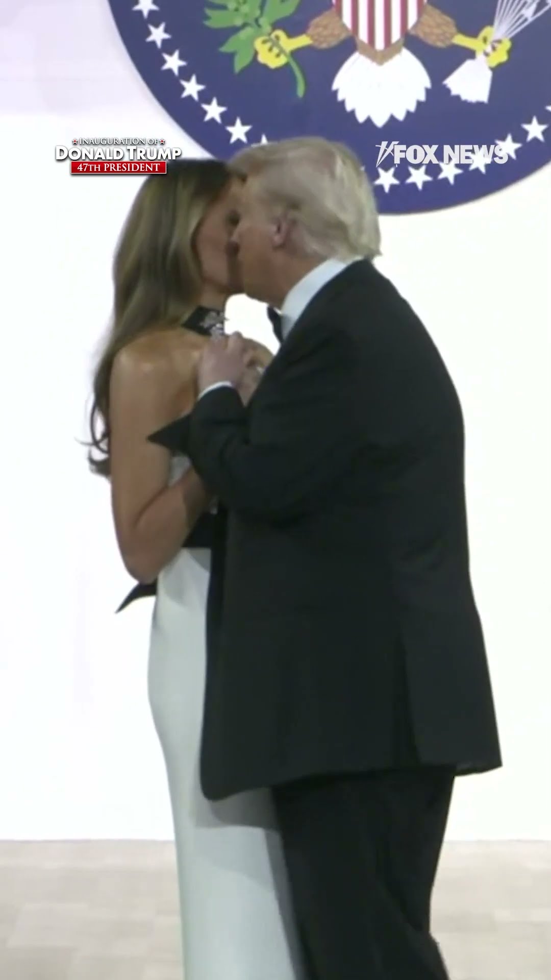 Trumps and Vances dance at Commander-in-Chief Ball