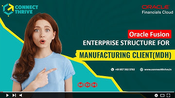 Enterprise Structure in Oracle Fusion Applications | #connectthrivetechnologies | #connectthrive