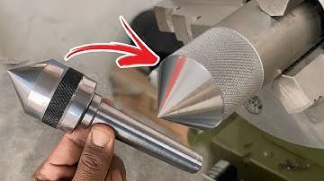 Complete method of making a lathe bearing center by picking up a steel shaft from waste | tool ideas