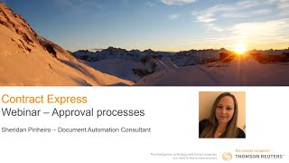 CE Webinar - Approval Processes