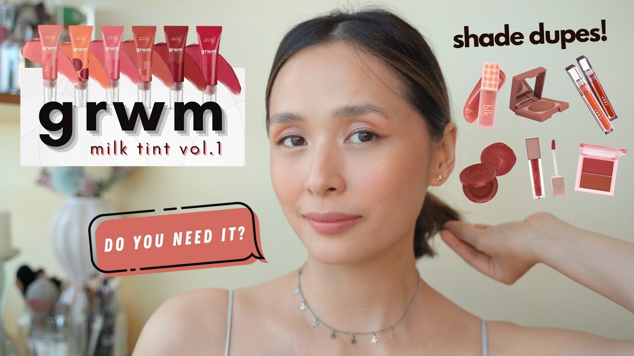 GRWM Cosmetics by Mae Layug MILK TINT Review, Swatches, Comparisons