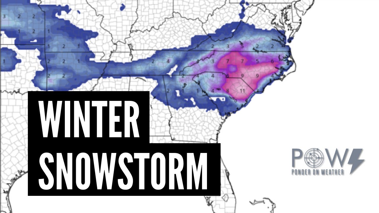 Potential Southeast Snowstorm - POW Weather Channel - YouTube