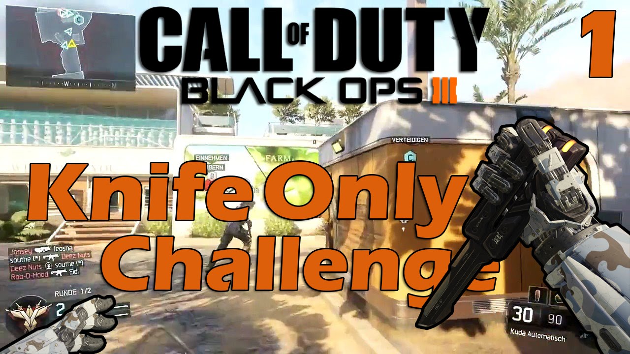 Call Of Duty: Knife Only Challenge - YouTube