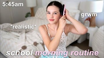 grwm SCHOOL MORNING ROUTINE 🕔 My First Day of High School