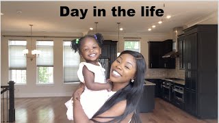 A day in the life of a new SINGLE MOM | New life + new house