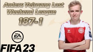 💥 Anders Vejrgang lost first game in weekend league in 2023  💥 FIFA 23 💥