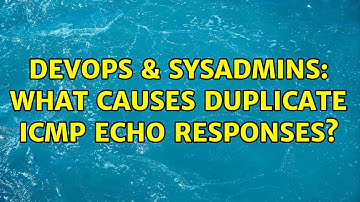DevOps & SysAdmins: What causes duplicate ICMP ECHO responses?