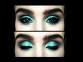 ♡ Sea green and warm brown smokey eye | makeup tutorial ♡