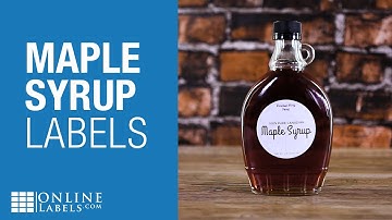 Maple Syrup Bottle Labels | Product Overview