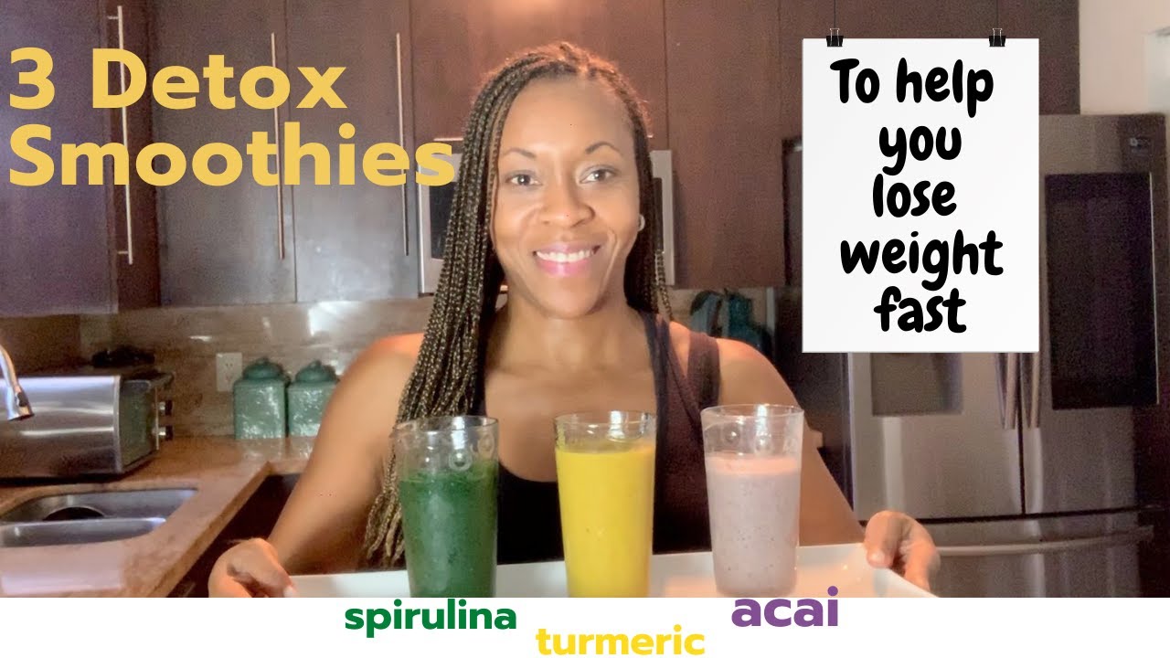 Easy Detox Drinks for weight loss 3 DETOX smoothies to start your