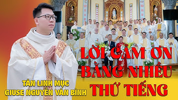 TÂN LINH MỤC GIUSE NGUYỄN VĂN BÌNH CẢM ƠN  BẰNG NHIỀU THỨ TIẾNG | GIÁO XỨ NAM XÁ 22-10-2025