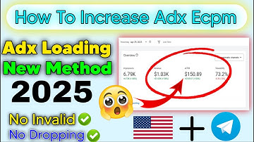 How To Increase Adx Ecpm|Adx Loading New Method|How To Stable Adx Ecpm | Adx High Ecpm Method 2025🔥