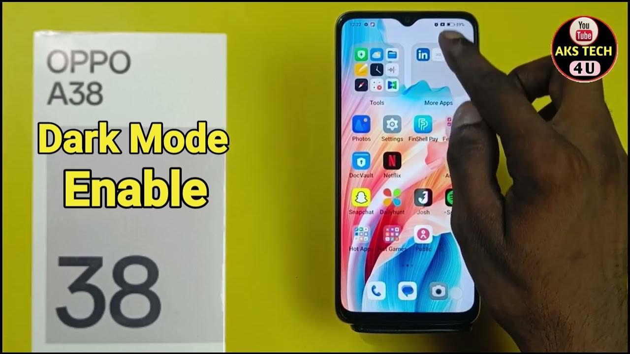 How To Enable Dark Mode in Oppo A38 Oppo A38 में dark Mode कैसे ON