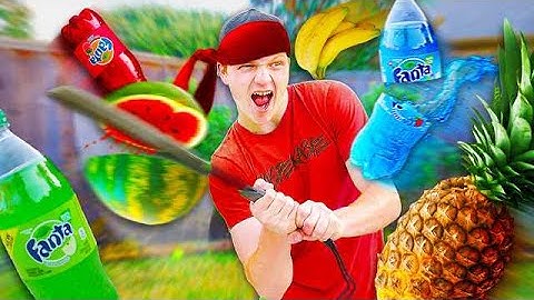 REAL LIFE FRUIT NINJA CHALLENGE!