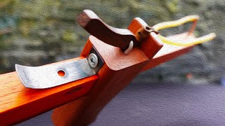 How to Create a Powerful "SODA" Slingshot from Wood, Rubber, and Super Glue